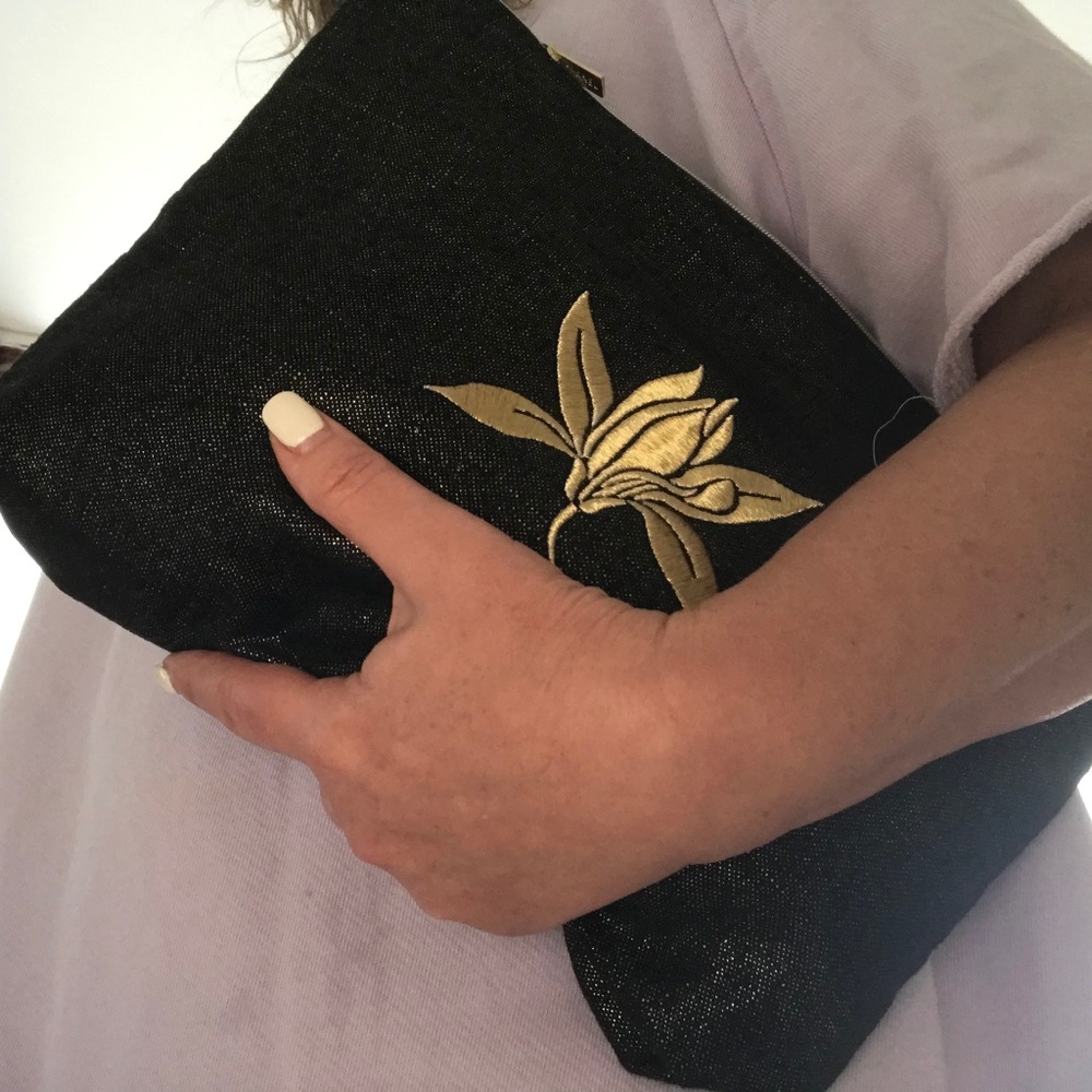 Chanel Canvas  Makeup Pouch -Clutch - Ipad Case